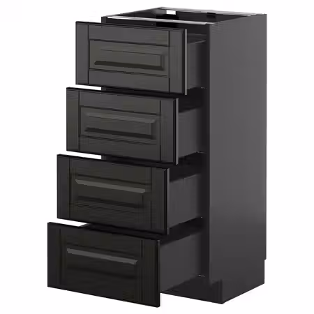 METOD / KNIVSHULT Напольный шкаф 4 фасада/4 ящика