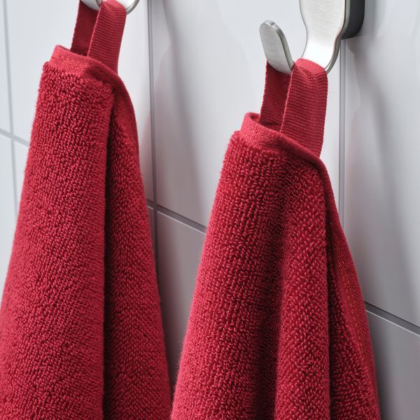 Простыня банная, темно-красный/меланж 100x150 см IKEA HIMLEÅN ХИМЛЕОН 904.429.23 - фото 3