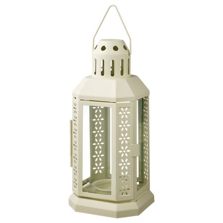 Фонарь для греющей свечи,д/дома/улицы, бежевый 22 см IKEA ENRUM ЭНРУМ 804.835.51