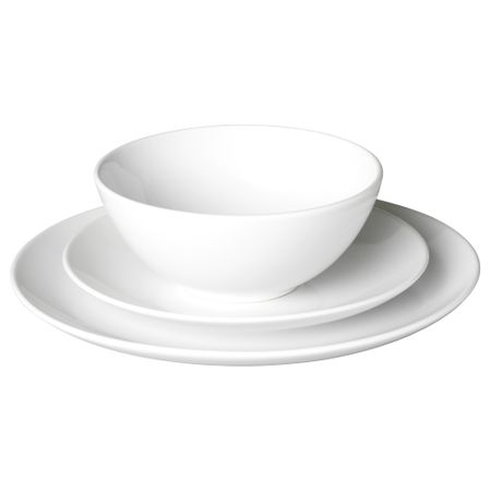 Сервиз, 18 предметов ФЭРГРИК, белый, фаянс