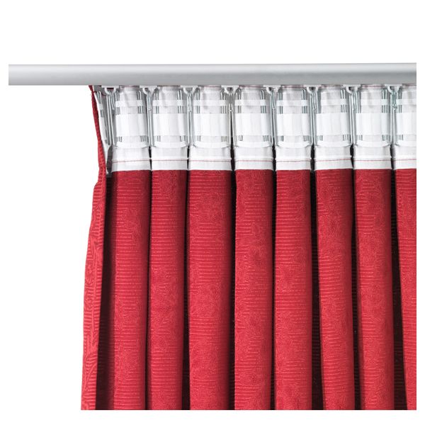 Гардины с прихватом, 1 пара БЛЕКВИВА, красный (145x300 см) - фото 2