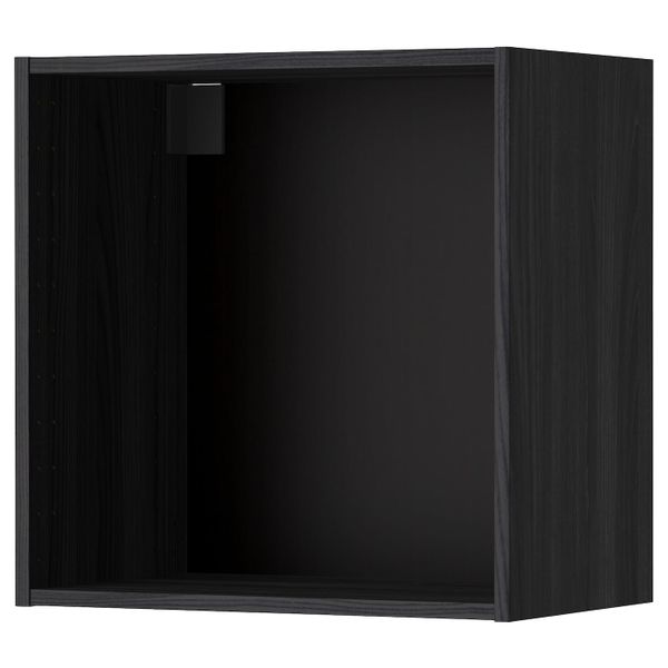 Каркас навесного шкафа, под дерево черный 60x37x60 см IKEA МЕТОД 503.680.29 - схема-чертеж с размерами
