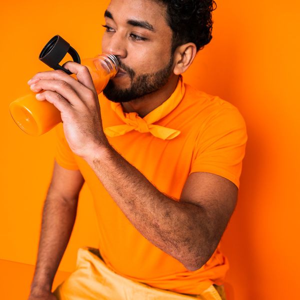 Бутылка для воды, темно-серый 0.5 л IKEA IKEA 365+ ИКЕА/365+ 704.800.15 - схема-чертеж с размерами