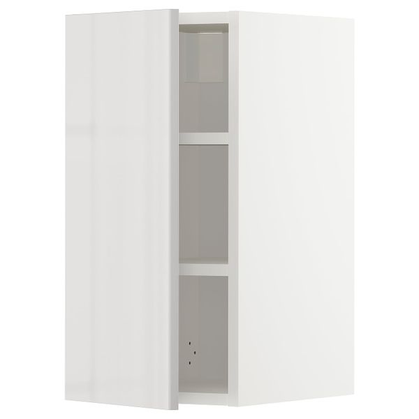 Навесной шкаф с полками, белый/Рингульт светло-серый 30x60 см IKEA METOD МЕТОД 294.465.38 - фото 1