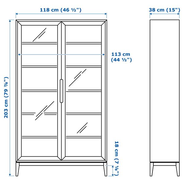 IKEA, дополнительный ракурс - схема-чертеж с размерами