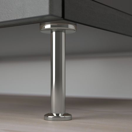 Комбинация для хранения с дверцами, черно-коричневый Кэлльв/Сталларп/темно-серый под бетон 120x40x74 см IKEA BESTÅ БЕСТО