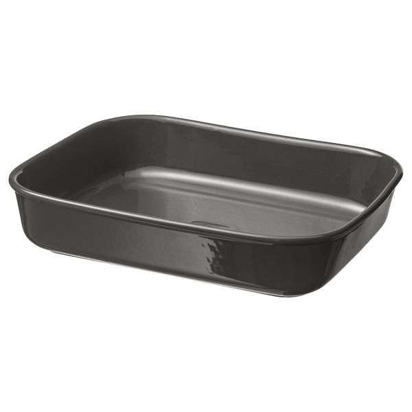 Форма для духовки, прямоугольной формы/темно-серый 33x26 см IKEA VARDAGEN ВАРДАГЕН 703.726.00 - фото 1