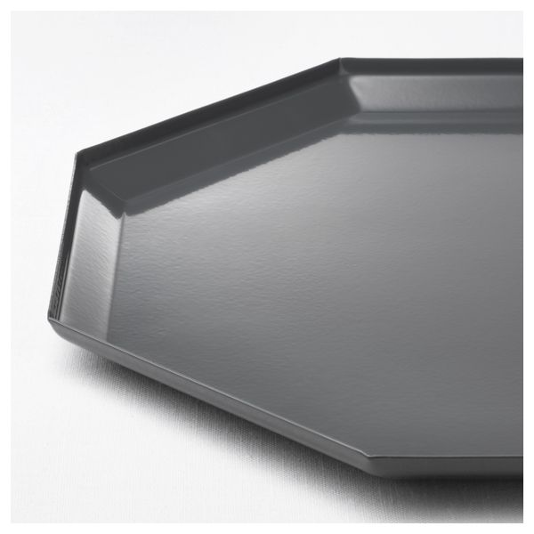 Тарелка для свечи ИНФОНГА, серый (26.5 см) - схема-чертеж с размерами