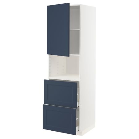 Высокий шкаф для СВЧ, дверца,2ящика IKEA METOD МЕТОД, MAXIMERA МАКСИМЕРА 794.652.56