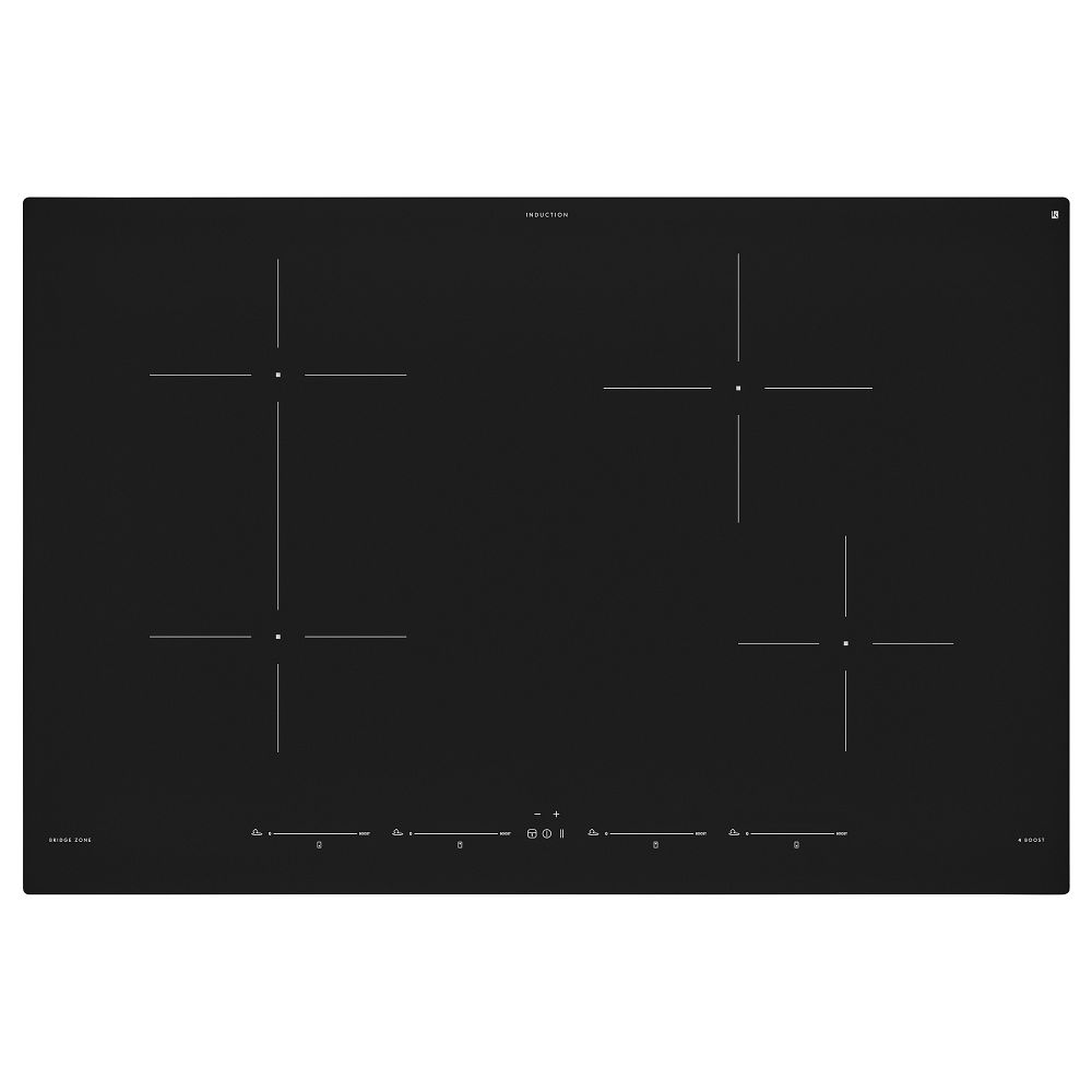 Индукционная Варочная панель, 78 см, IKEA 500 черный IKEA UTNÄMND УТНЭМНД 304.678.22 - фото 1