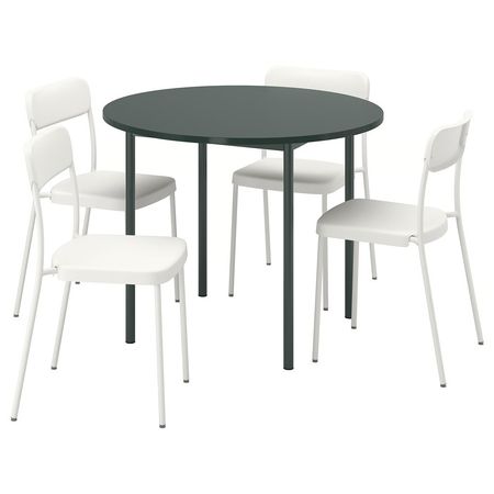 IKEA PS 2026 IKEA PS 2026 / VIHALS Стол и 4 стула - зеленый/белый 96 см