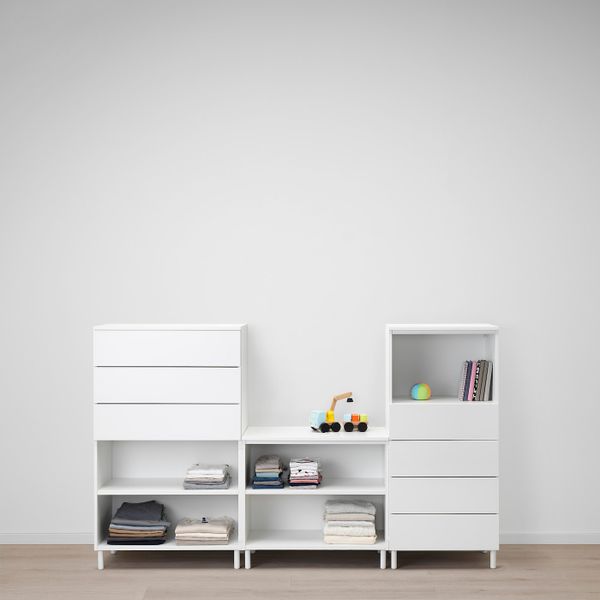 Комбинация для хранения, белый/Фоннес белый 220x42x133 см IKEA OPPHUS ОПХУС 492.521.24 - фото 2