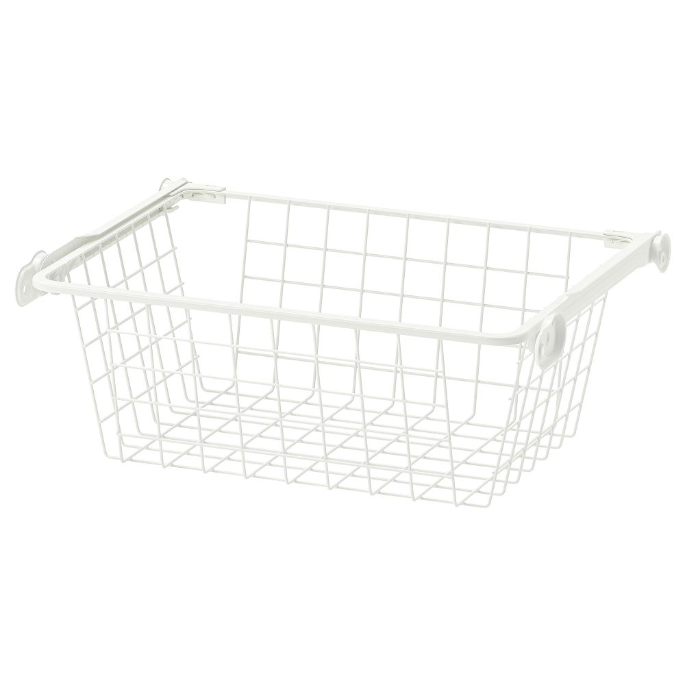 Проволочные корзина с направляющими КОМПЛИМЕНТ, белый - фото 1