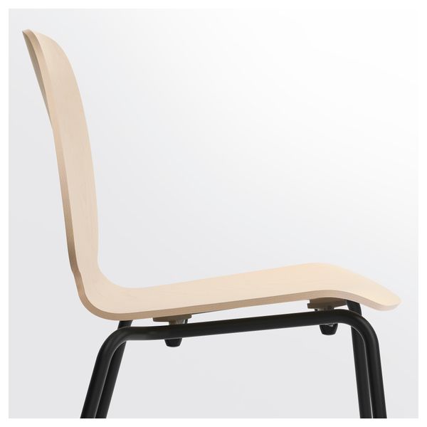 Стул СВЕН-БЕРТИЛЬ, береза, Брур-Инге черный - схема-чертеж с размерами