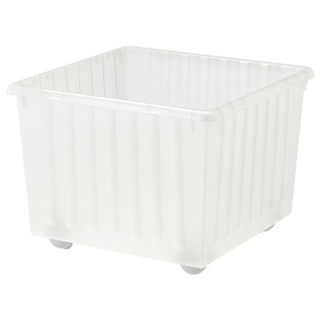 VESSLA Ящик на колесах - белый 39x39 см