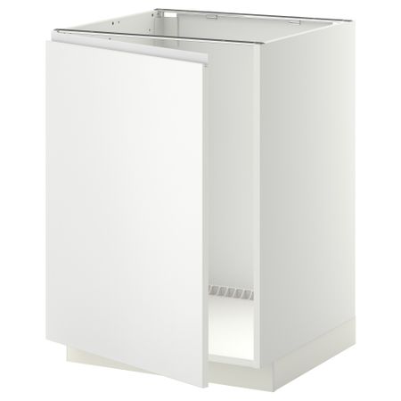 Напольный шкаф для раковины МЕТОД, белый, Нодста белый (60x60 см)