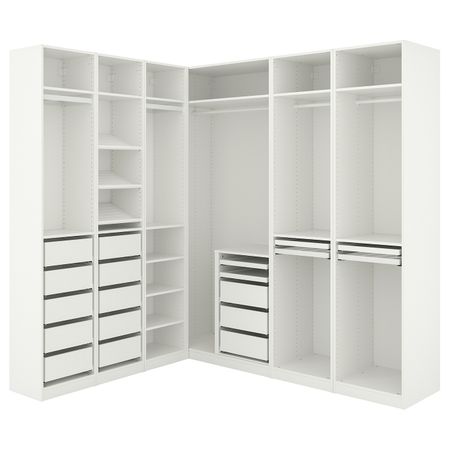 Гардероб угловой 211/213x236 см IKEA PAX ПАКС 694.202.92