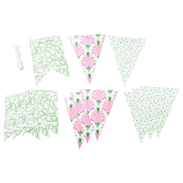 Украшение подвесное, флаг различные орнаменты/разные цвета 4.0 м IKEA INBJUDEN ИНБЬЮДЕН 804.914.00 - фото 1