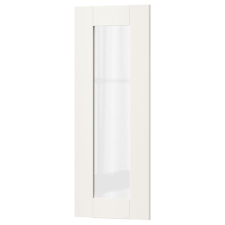 Стеклянная дверь СЭВЕДАЛЬ, белый