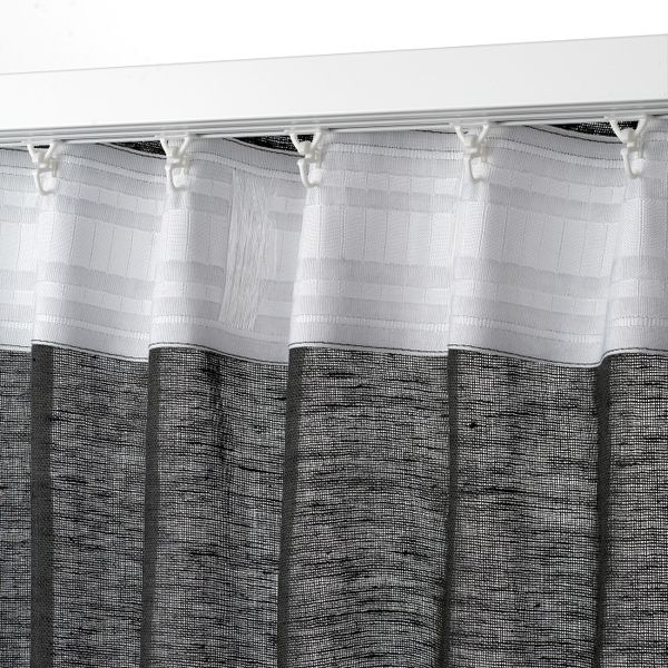Гардины, 2 шт., серый 145x300 см IKEA LENAKARIN ЛЕНАКАРИН 404.938.30 - фото 6