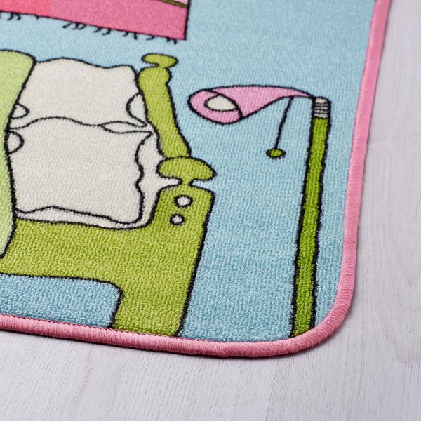 Ковер, короткий ворс, разноцветный 100x133 см IKEA RUMMET РУММЕТ 103.566.84 - фото 3