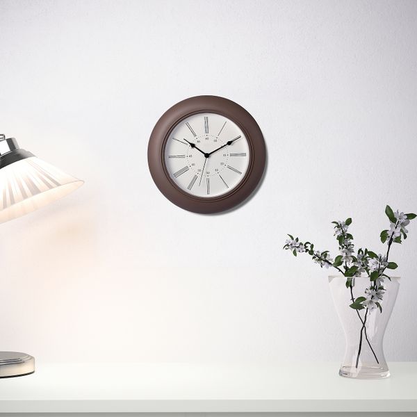 Настенные часы, темно-коричневый 30 см IKEA СКАЙРОН 804.313.74 - фото 2