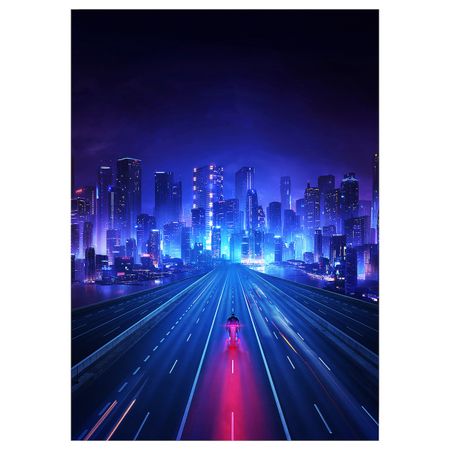 Постер, Киберпейзаж 50x70 см IKEA UPPSPEL УППСПЕЛЬ 405.077.90