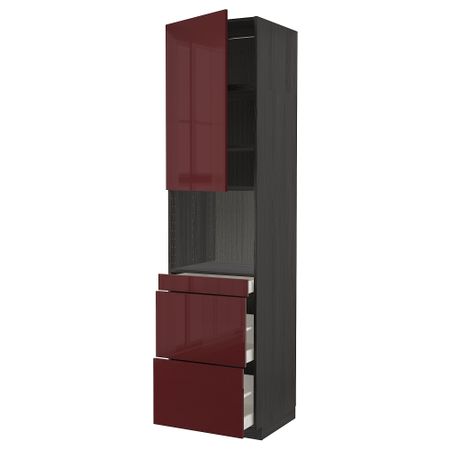 Высокий шкаф для СВЧ, дверца,3ящика IKEA METOD МЕТОД, MAXIMERA МАКСИМЕРА 594.593.03