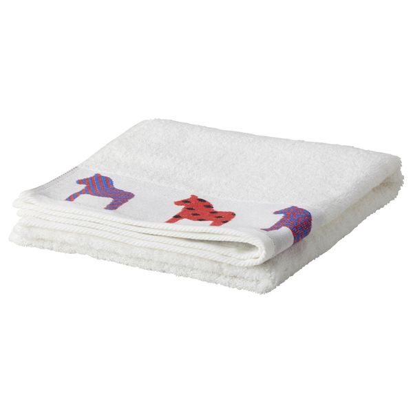 Полотенце ХОРНЕН, белый, лошадь разные цвета (50x100 см) - фото 1