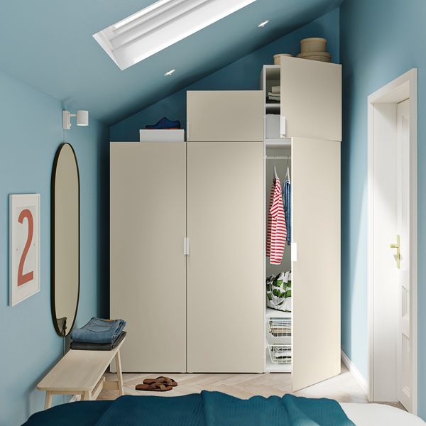 Дверь, 60x180 см, светло-бежевый IKEA SKATVAL 305.131.26 - фото 3