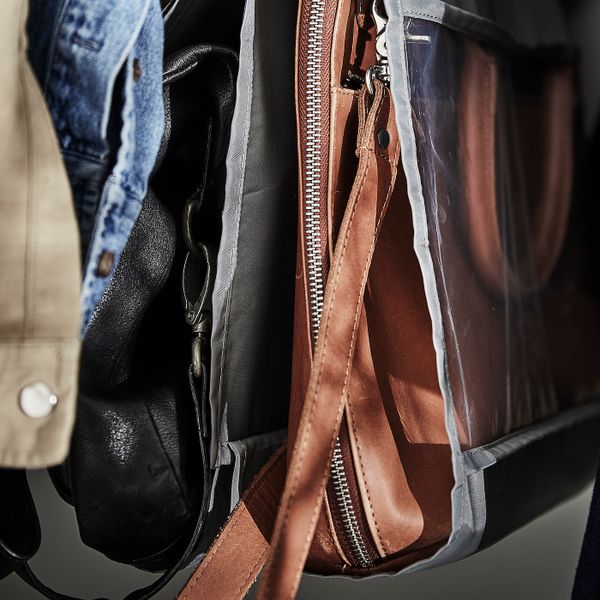 Подвесной модуль для сумок, темно-серый 39x93 см IKEA SKUBB СКУББ 704.729.73 - фото 3