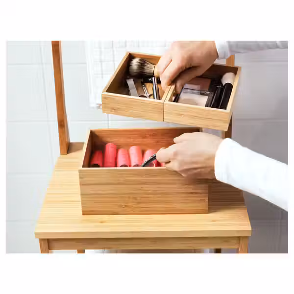 DRAGAN Набор коробок, 3 шт. - бамбук 23x17x14 см - фото 2