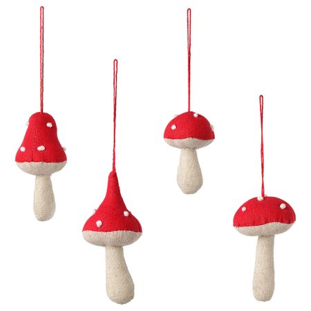Подвесные украшения, 4 предмета ВИНТЕР 2018, гриб