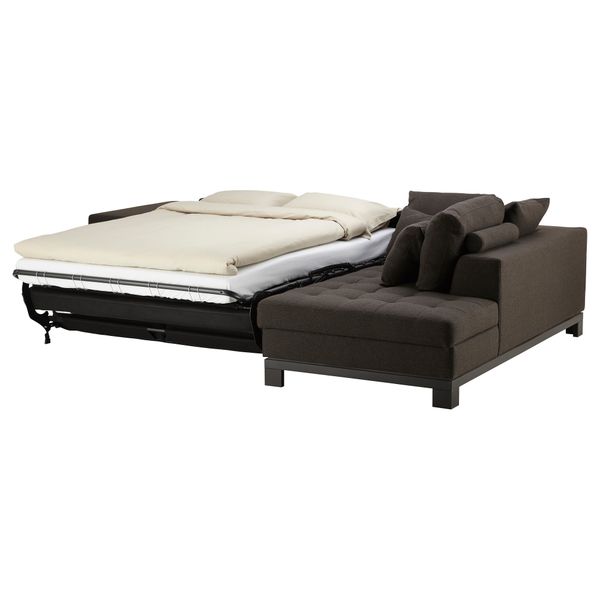 Угловой диван-кров c модулем для хран, пр НОГЕРСУНД, Толлэби темно-коричневый - фото 2