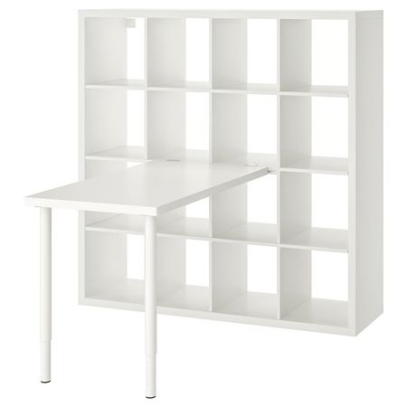 KALLAX / LINNMON Стол, комбинация - белый 147x139x147 см