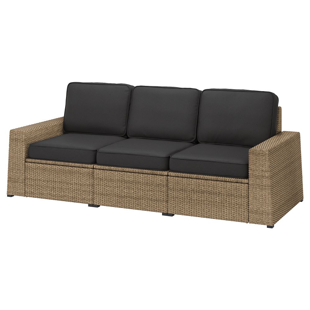 3-местный модульный диван, садовый, 223x82x90 cm IKEA SOLLERÖN СОЛЛЕРОН 993.084.06 - фото 1