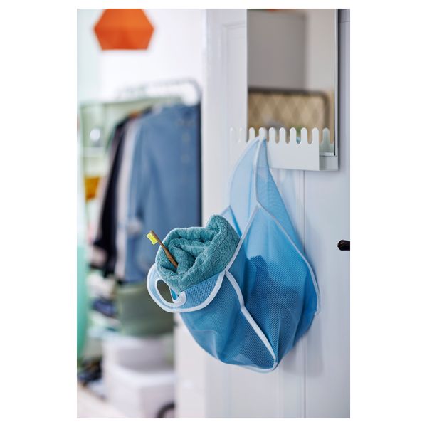 Мешок ЛОДДАН, синий, белый - фото 2