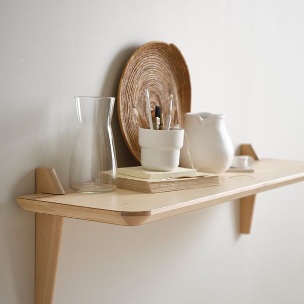 Полка навесная, ясеневый шпон 118x30 см IKEA LISABO ЛИСАБО 304.305.22 - фото 3