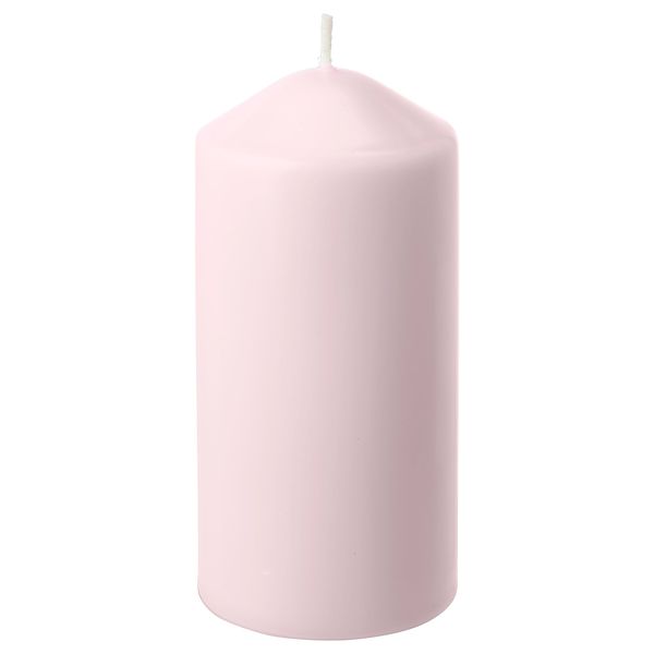 Неароматическая свеча формовая ДАГЛИГЕН, светло-розовый (14 см) - фото 1