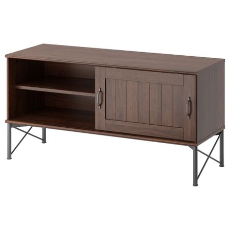 Тумба под ТВ ТОККАРП, коричневый (114x38 см)
