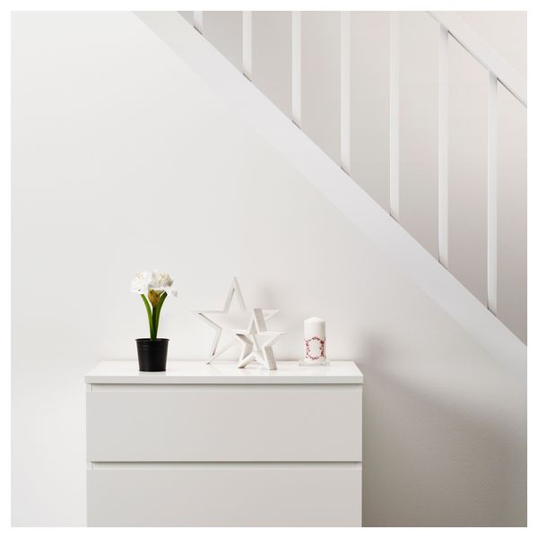 Искусственное растение в горшке ФЕЙКА, Амариллис белый (9 см) - фото 2