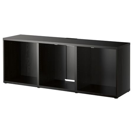 BESTÅ Тумба под ТВ - черно-коричневый 180x40x64 см