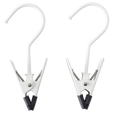 Вешалка с зажимом ЭНУДДЭН, белый