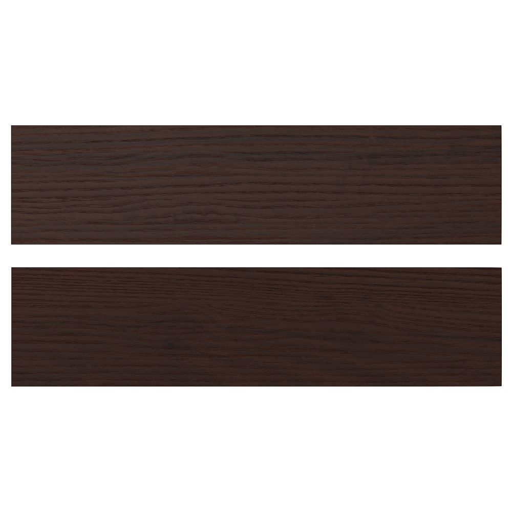 Фронтальная панель ящика, 40x10 см, темно-коричневый под ясень IKEA ASKERSUND АСКЕРСУНД 504.252.56 - фото 1