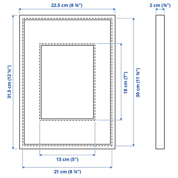 IKEA, дополнительный ракурс - схема-чертеж с размерами