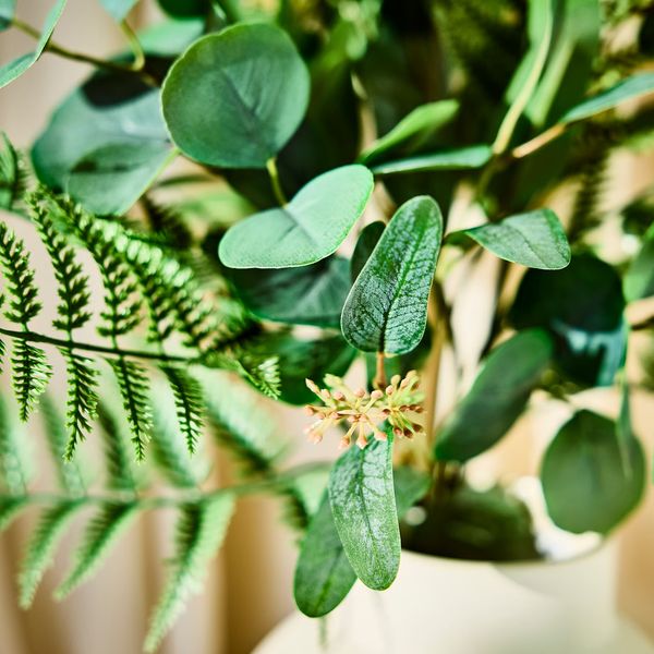 SMYCKA Искусственный букет - д/дома/улицы эвкалипт/зеленый 40 см - схема-чертеж с размерами