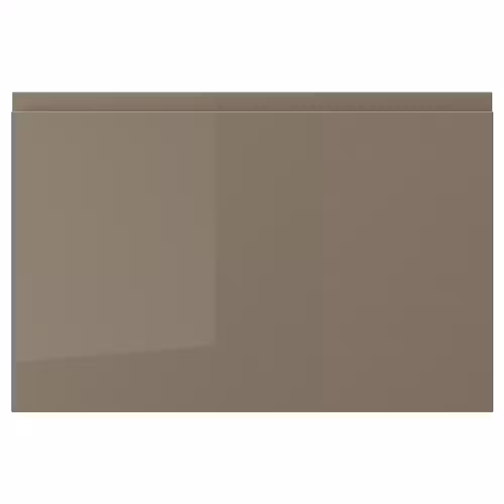 VOXTORP Фронтальная панель ящика - глянцевый темный серо-коричневый 60x40 см - фото 1