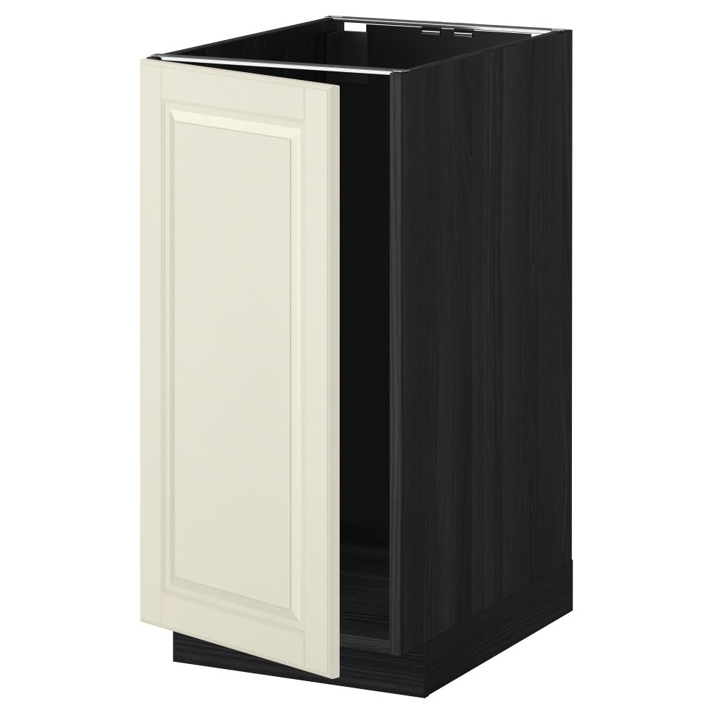 Напольный шкаф для мойки, мусорных контейнер МЕТОД, черный, Будбин белый с оттенком (40x60 см) - схема-чертеж с размерами