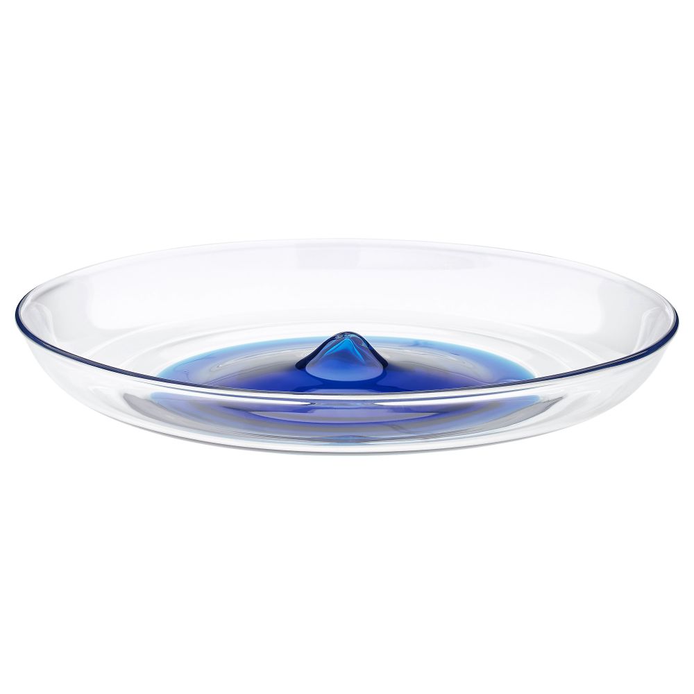 Блюдо СТОКГОЛЬМ 2017, синий, прозрачное стекло (33 см) - фото 1