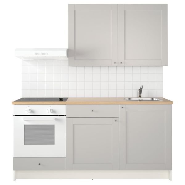 Кухня, серый 180x61x220 см IKEA KNOXHULT КНОКСХУЛЬТ 491.841.68 - фото 2